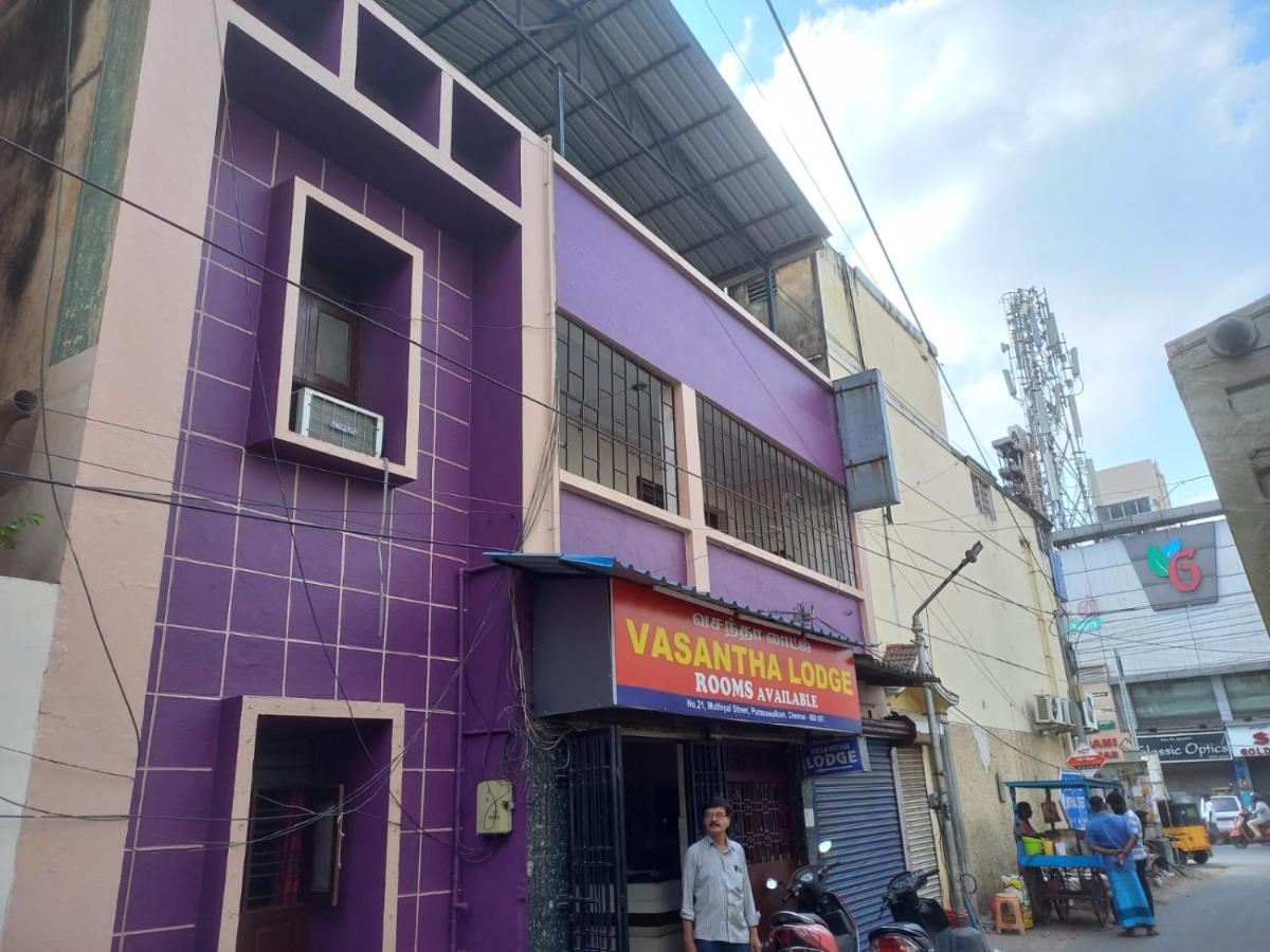 Vasantha Lodge Purasawalkam Chennai Exteriör bild